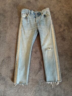 Rhinestone Studded Levi Jeans